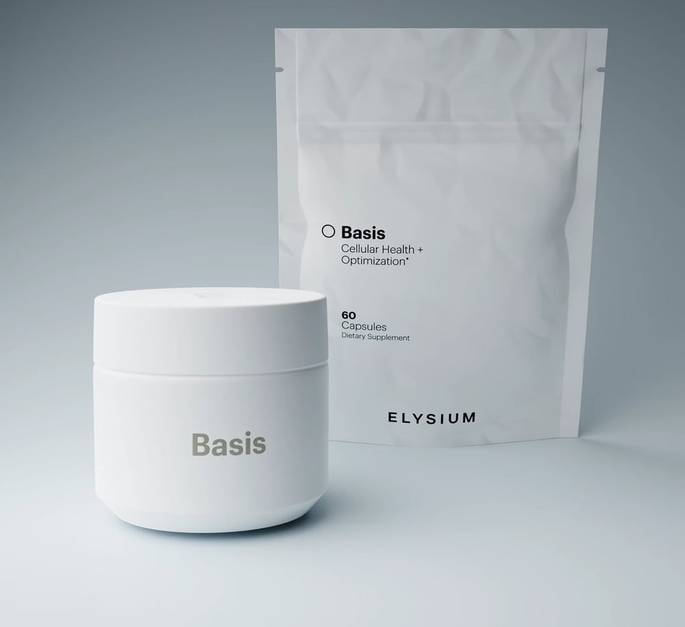 Basis bottle and 60-capsule pouch